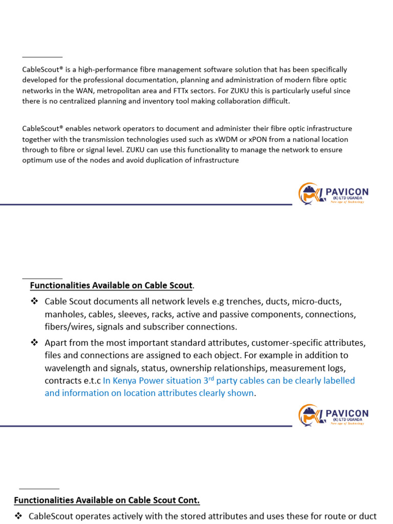 CableScout: Advanced Fiber Management Solutions | PDF | Fiber Optic ...