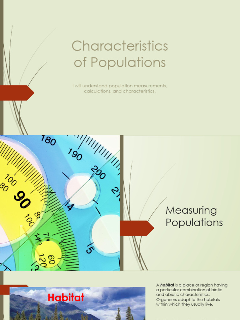 Understanding Population Characteristics | PDF | Symbiosis | Biology
