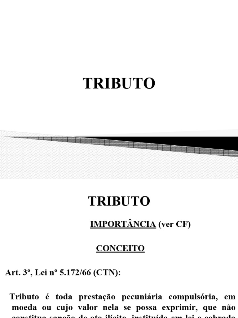 Conceito de Tributo e Suas Espécies | PDF | Idade Média