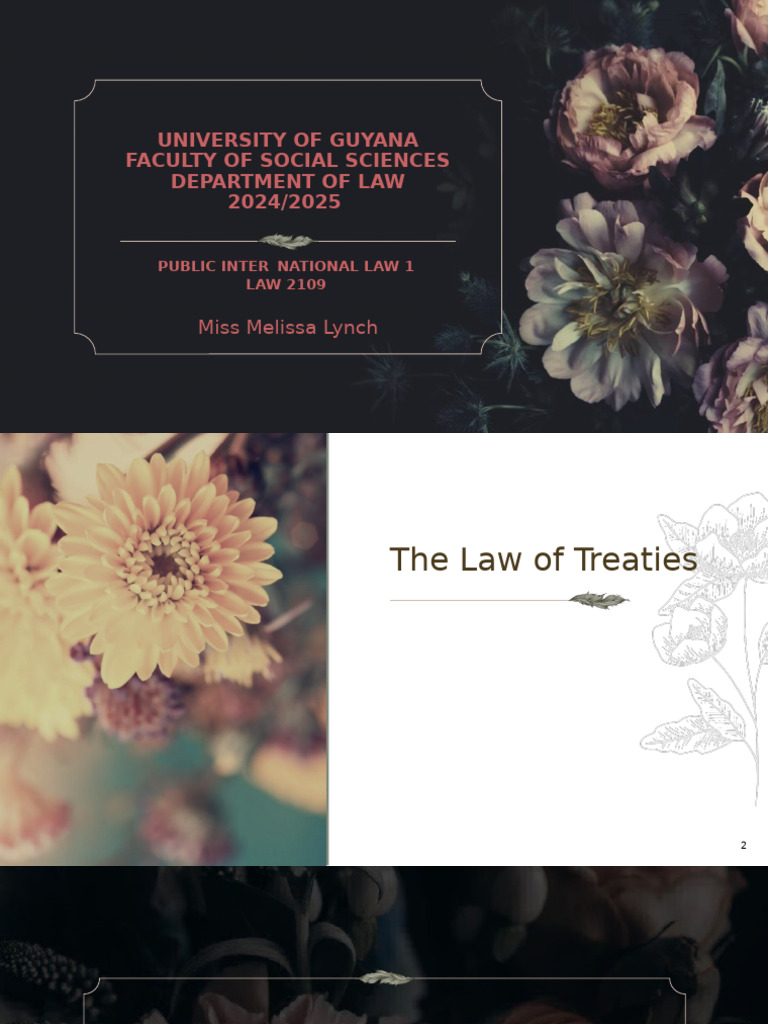 Law of Treaties | PDF | Treaty | Ratification