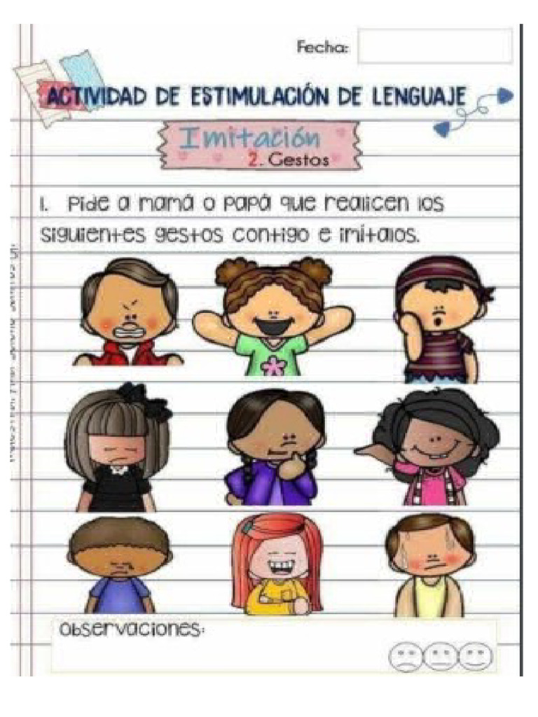 Actividades de Estimulacion Del Lenguaje | PDF