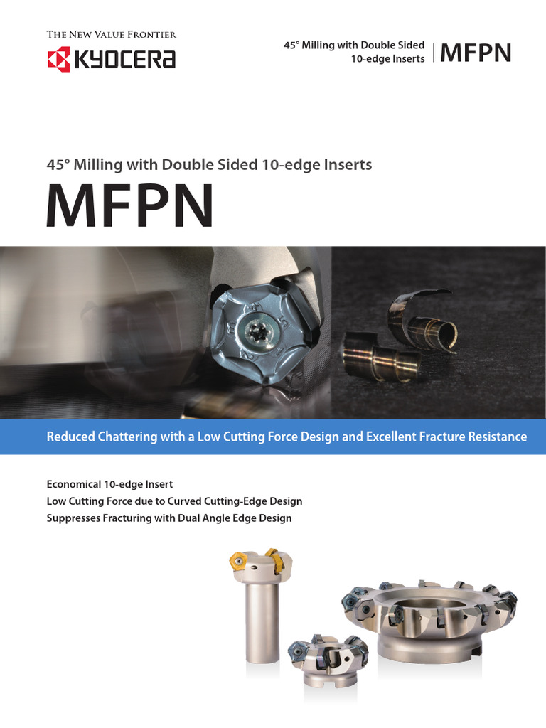 45° Double-Sided Milling Inserts Guide | PDF | Screw | Steel
