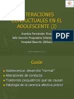 Alteraciones conductuales adolescentes y depresión