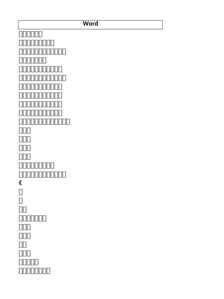 Yotsuba Corrected Words | PDF