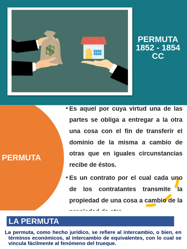 Qué es la permuta y sus características | PDF | Propiedad | Economias