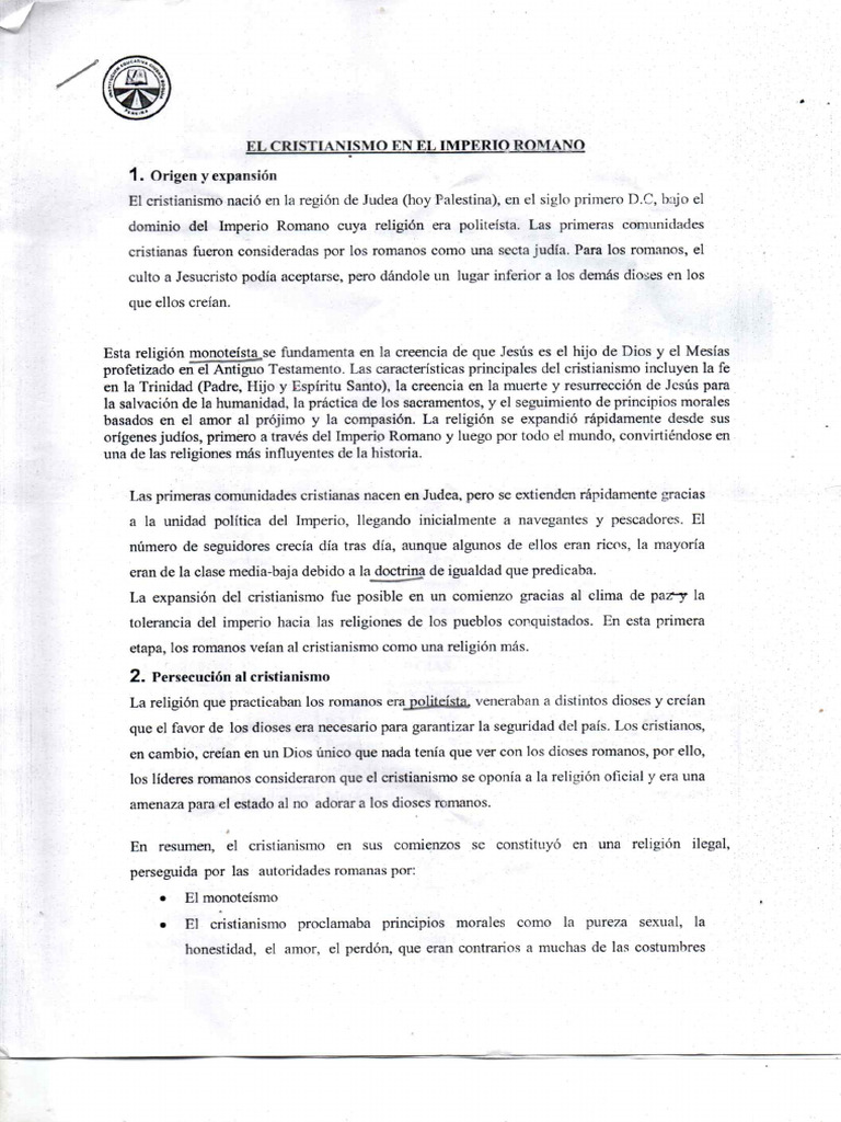 Cristianismo en El Imperio Romano | PDF
