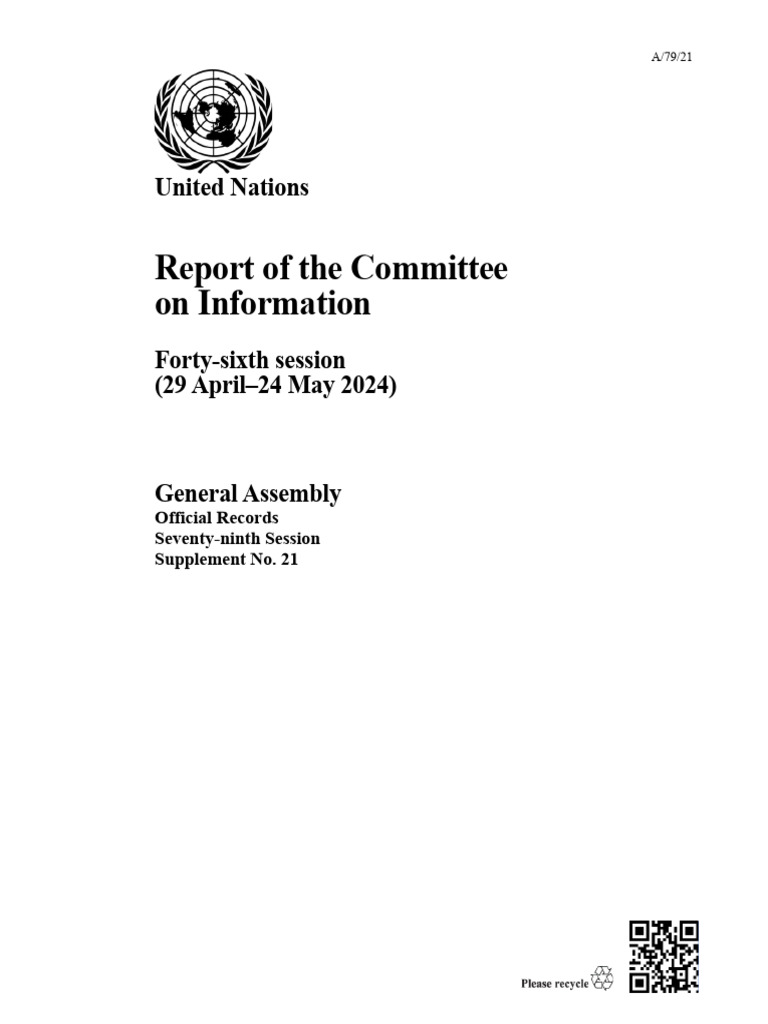 n2416334 | PDF | United Nations | International Relations