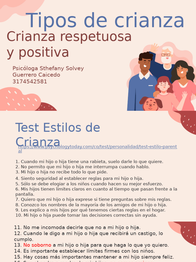 Estilos de Crianza: Positiva y Respetuosa | PDF | Las emociones | Sicología