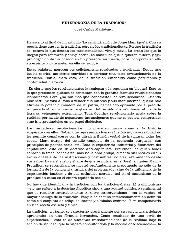 Revolución y Tradición: Un Análisis Crítico | PDF | Karl Marx | Tradiciones