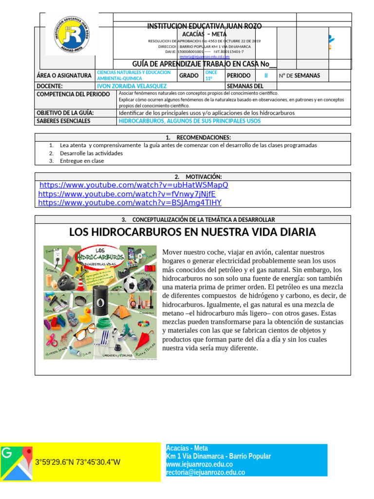 Usos de los Hidrocarburos en la Vida Diaria | PDF | Hidrocarburos ...