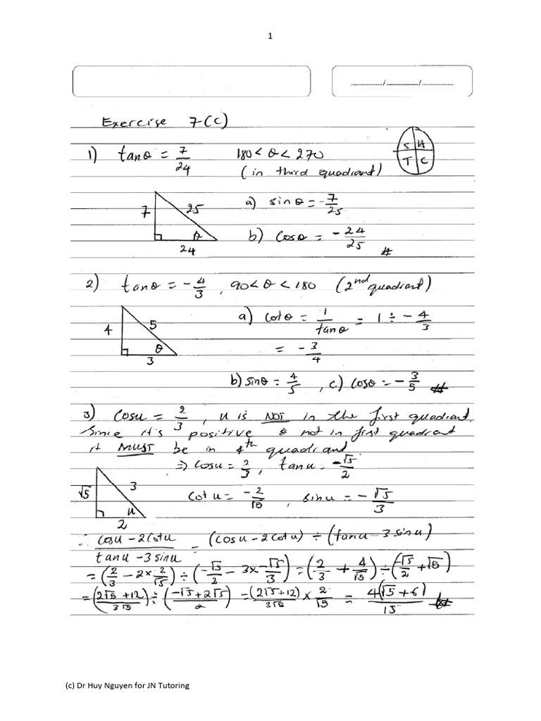 Fitzpatrick - Excerise 7 - C | PDF