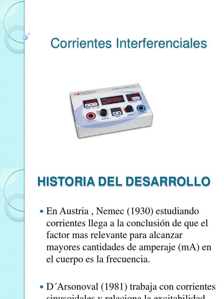Electroterapia (Parte 8) - Corrientes Interferenciales 