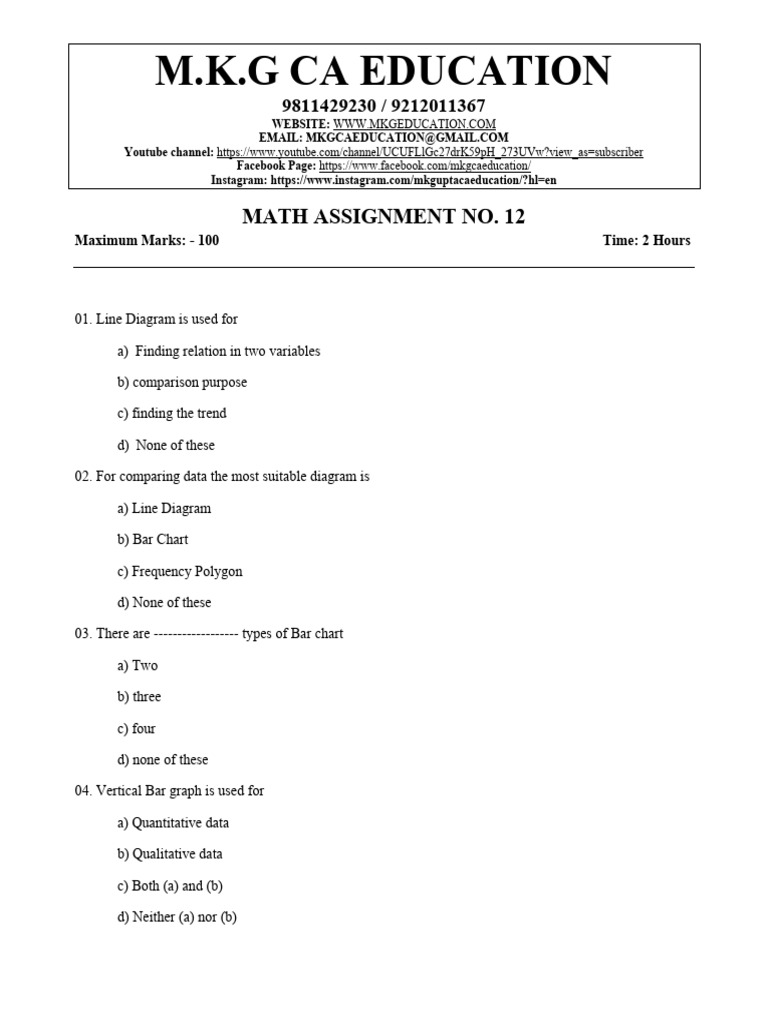 Maths Assignment No.12 | PDF | Cost Of Living | Normal Distribution