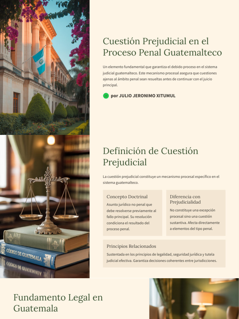 Cuestión Prejudicial en el Proceso Penal | PDF | Ley procesal | Debido ...