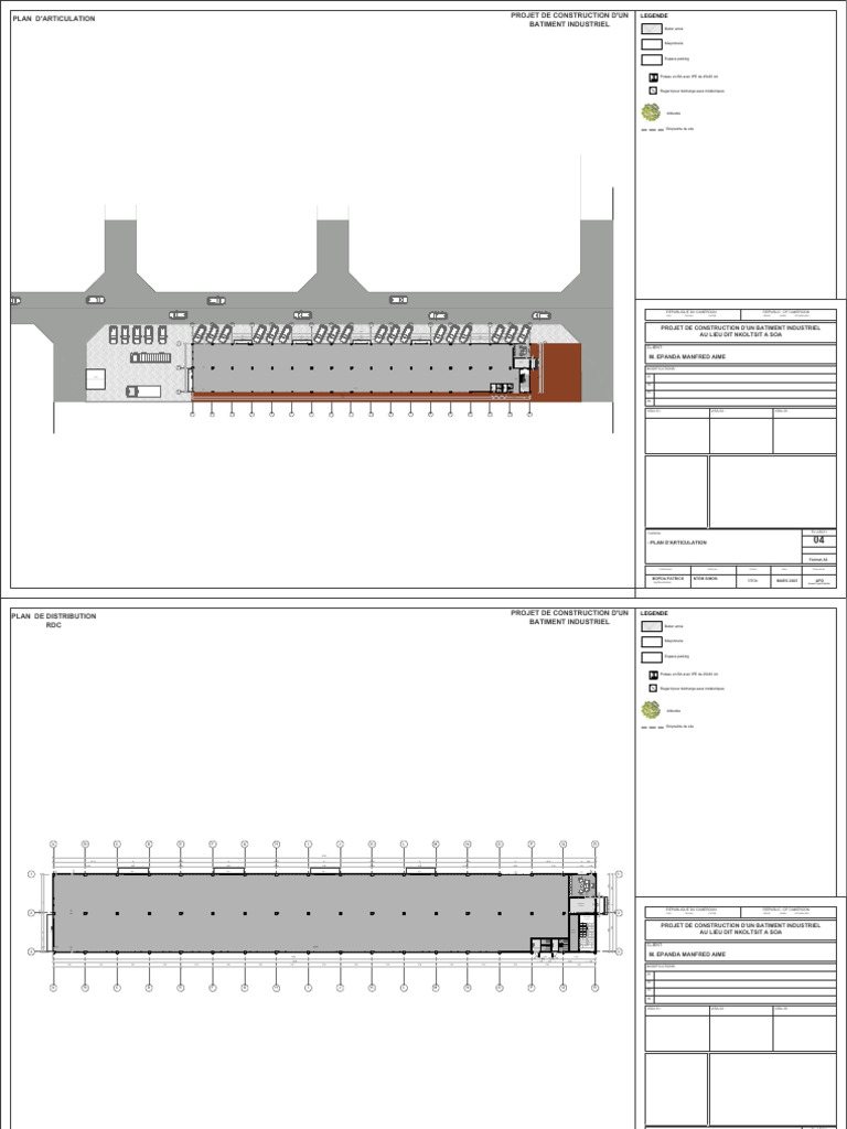 Plan de Construction Bâtiment Industriel | PDF