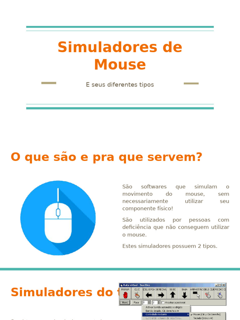 Simuladores de Mouse para Acessibilidade | PDF