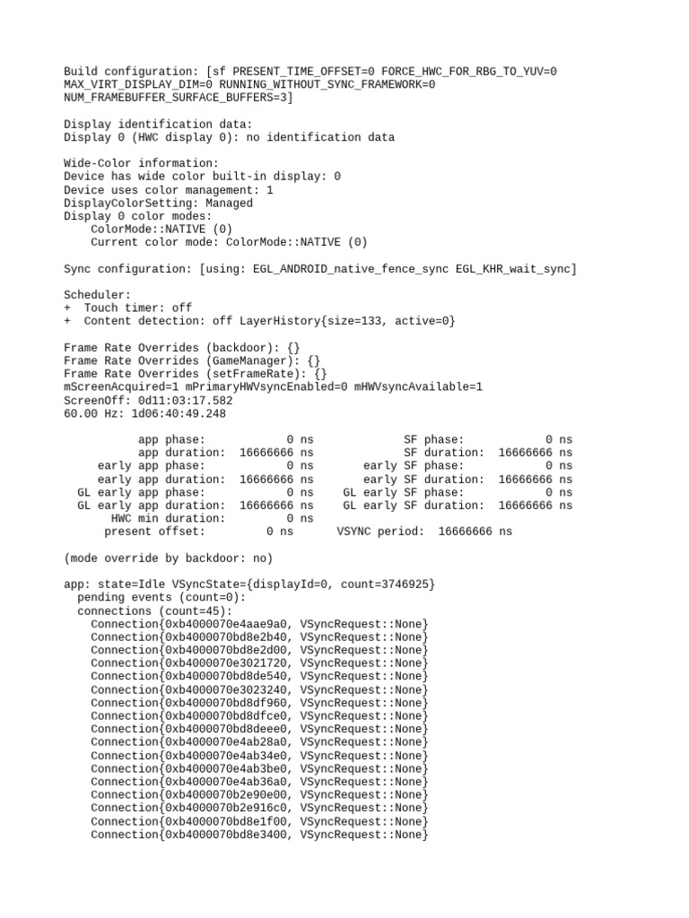 Display Configuration and Performance Data | PDF | Computer Science ...