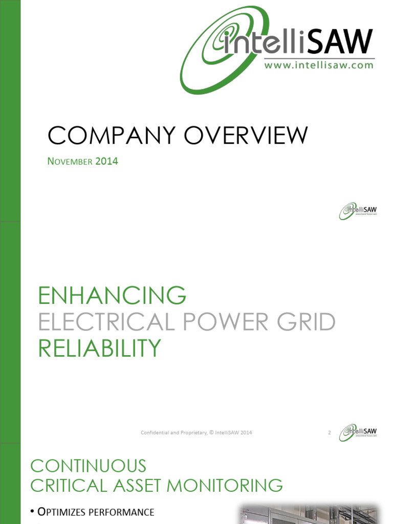 IntelliSAW: Power Asset Monitoring Solutions | PDF | Electrical ...