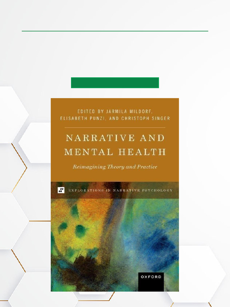 Narrative and Mental Health Reimagining Theory and Practice ISBN ...