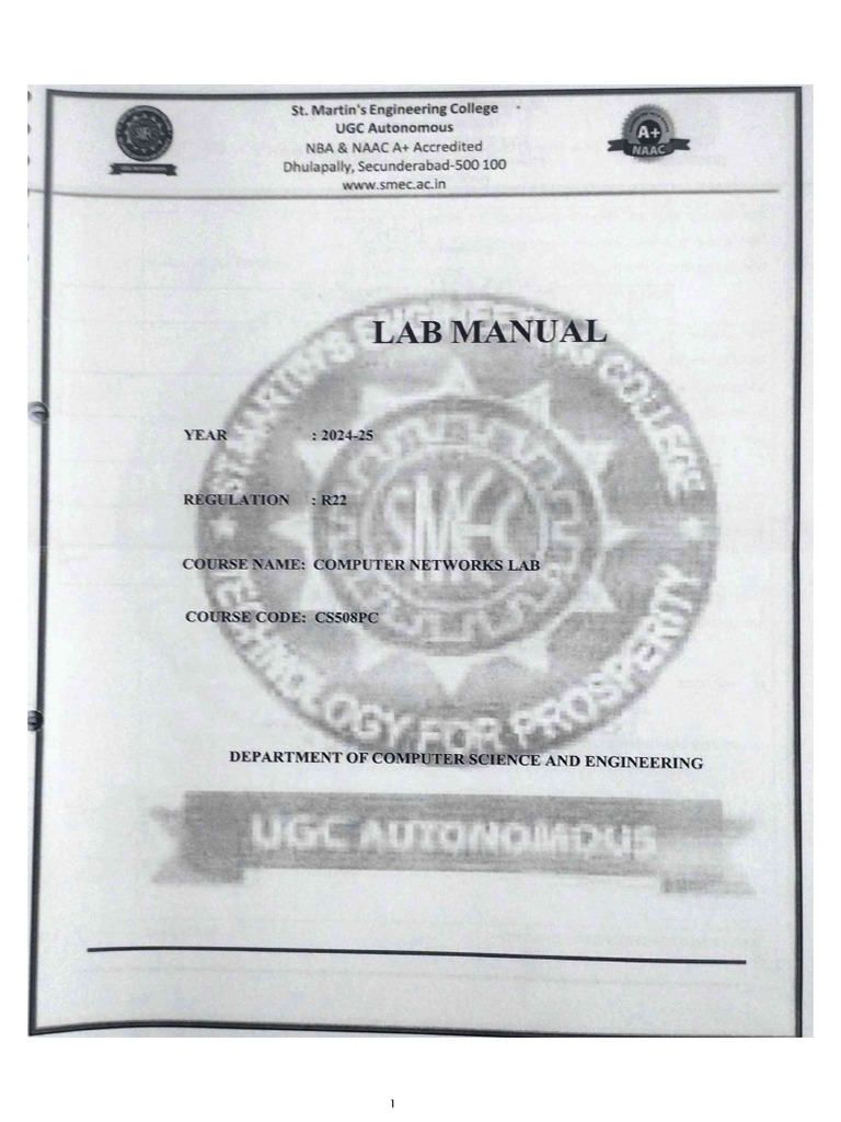 CN lab Manual | PDF