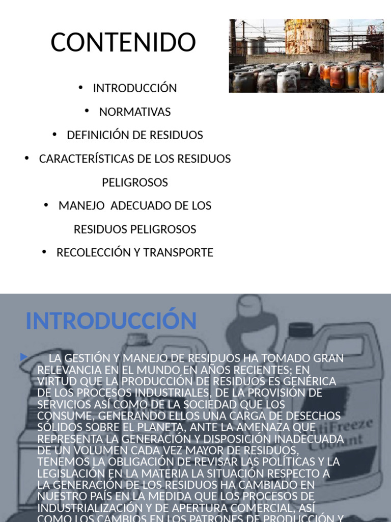 Manejo de Residuos Peligrosos en México | PDF | Residuos | Combustión