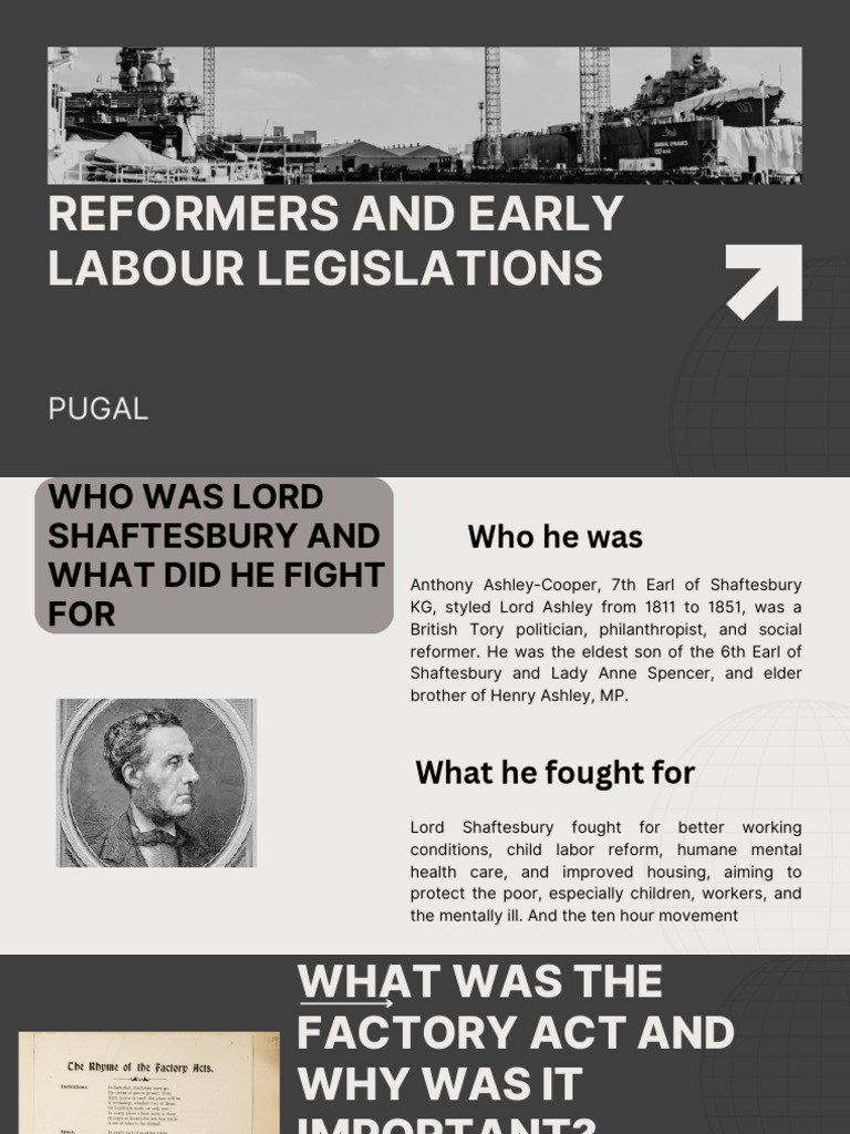 Lord Shaftesbury and Child Labor Reform | PDF | Labour Law | Economies