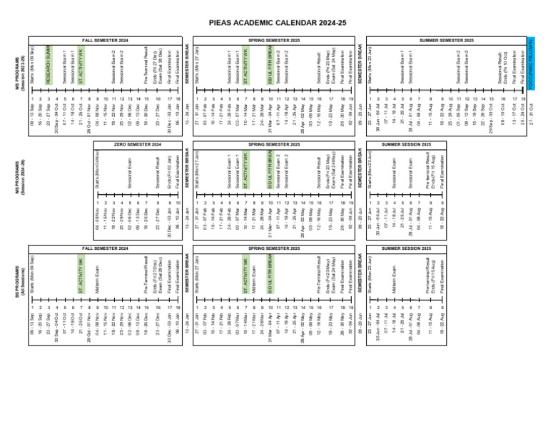Academic Calendar 2024-25 Overview | PDF | Academic Term | Educational ...