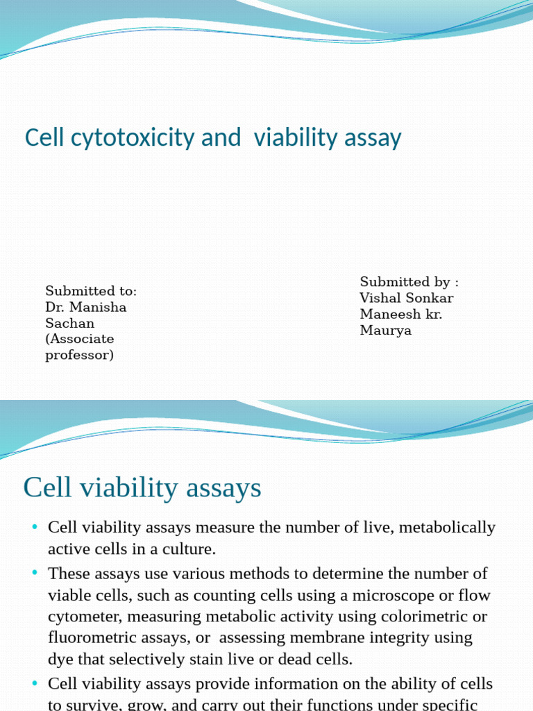 Cell Viability and Cytotoxicity Assays | PDF | Flow Cytometry ...