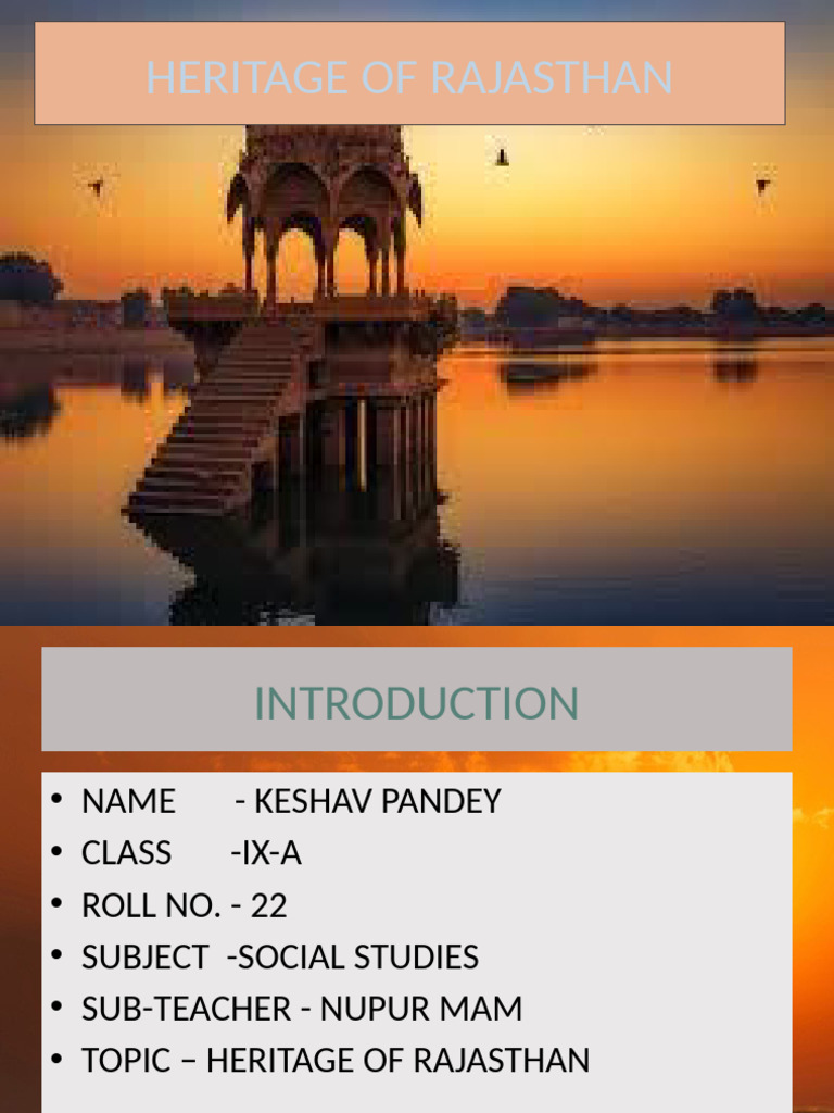 Rajasthan's Rich Cultural Heritage | PDF