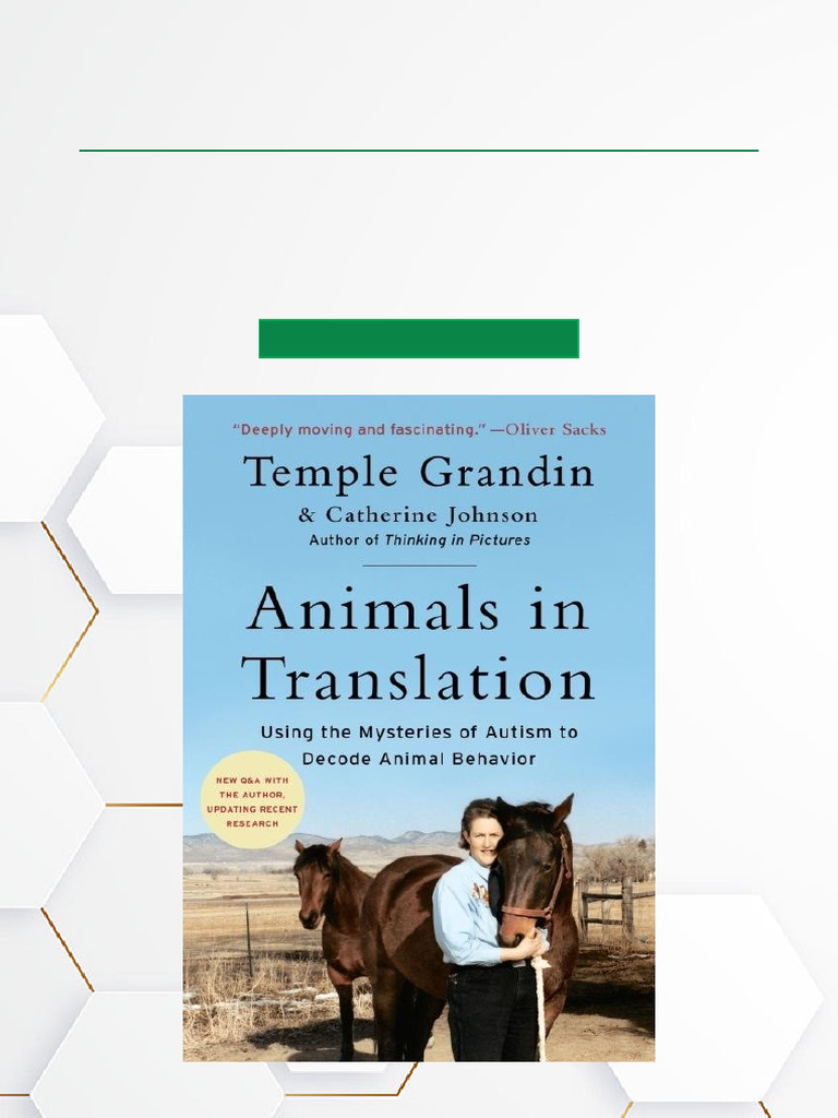 Animals in Translation Using The Mysteries of Autism To Decode Animal ...