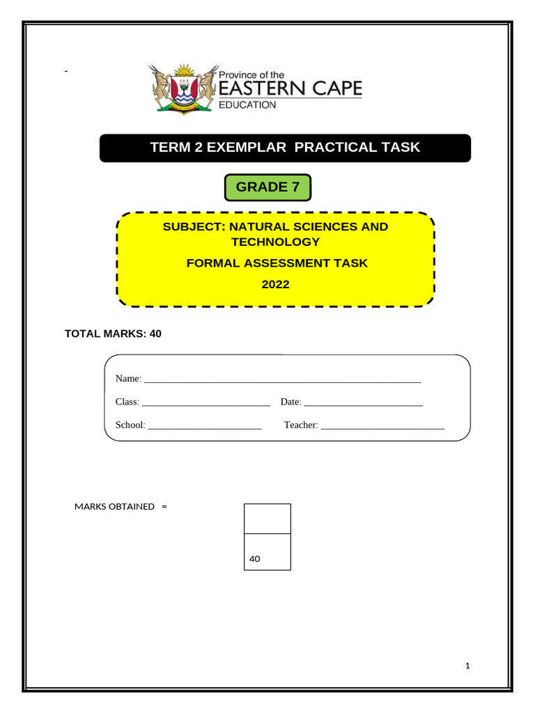 2022 Grade 7 Practical Task Term 2 | PDF | Melting Point | Physical ...