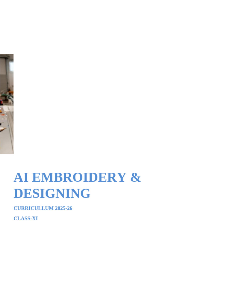Ai Embroidary Class Xi Updated | PDF | Embroidery | Educational Assessment