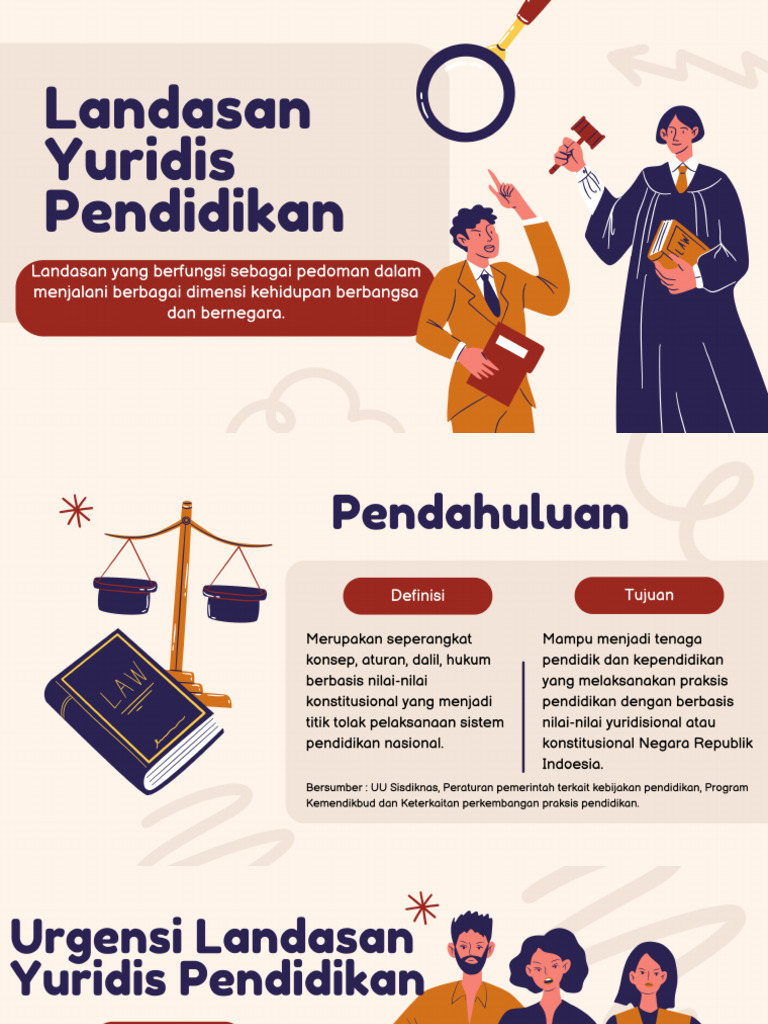 Pendidikan Yuridis Presentasi PDF | PDF