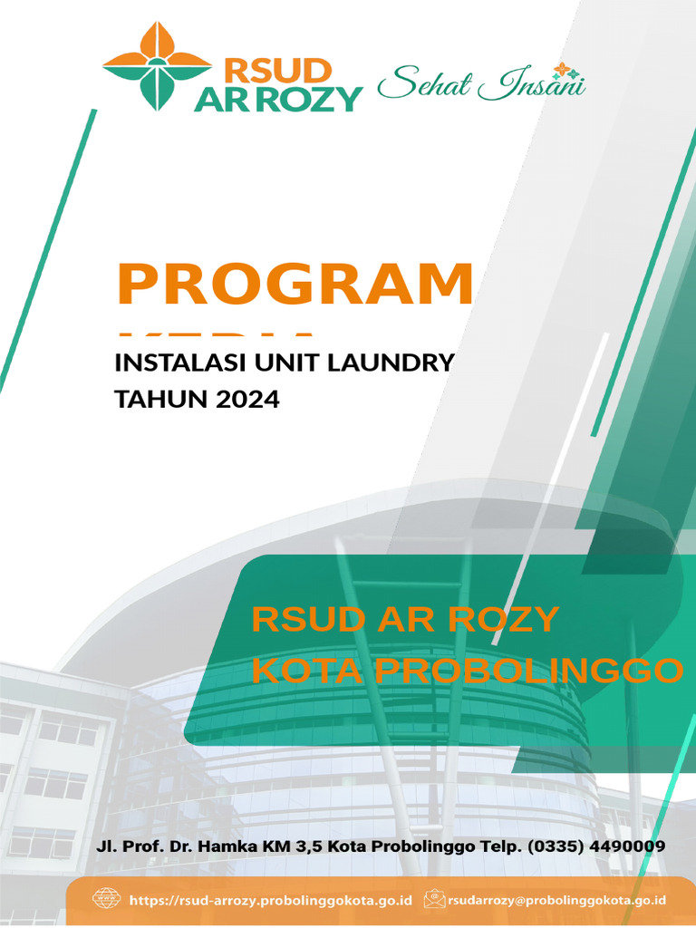 PROGRAM KERJA INSTALASI UNIT LAUNDRY 2024 New | PDF