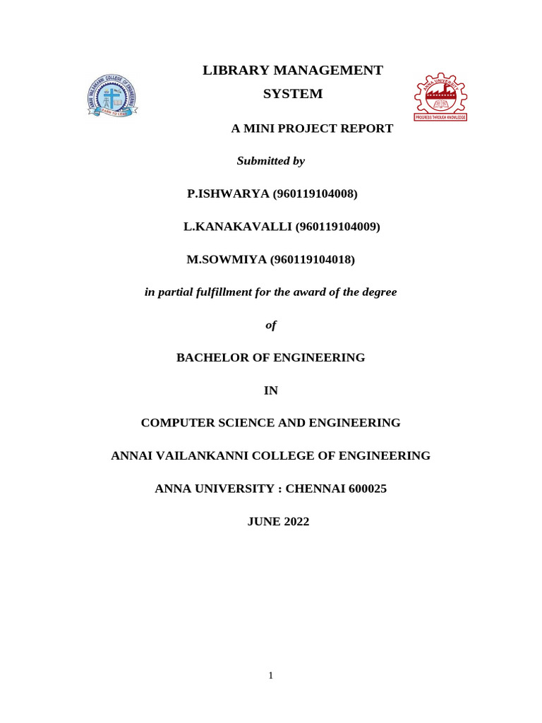 ISHU Library Management System Report | PDF | Databases | Login