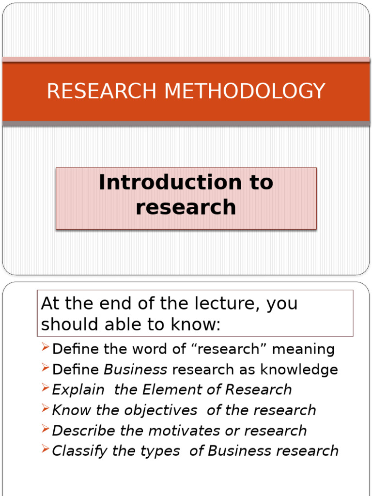 Business Research Methodology Overview | PDF | Knowledge | Methodology