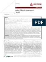 Guidelines For Rating Global Assessment of Functioning (GAF)