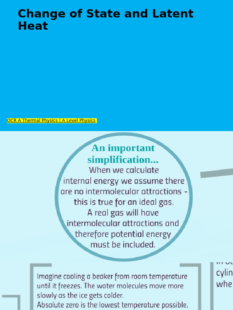 Latent Heat and State Changes Explained | PDF | Gases | Heat