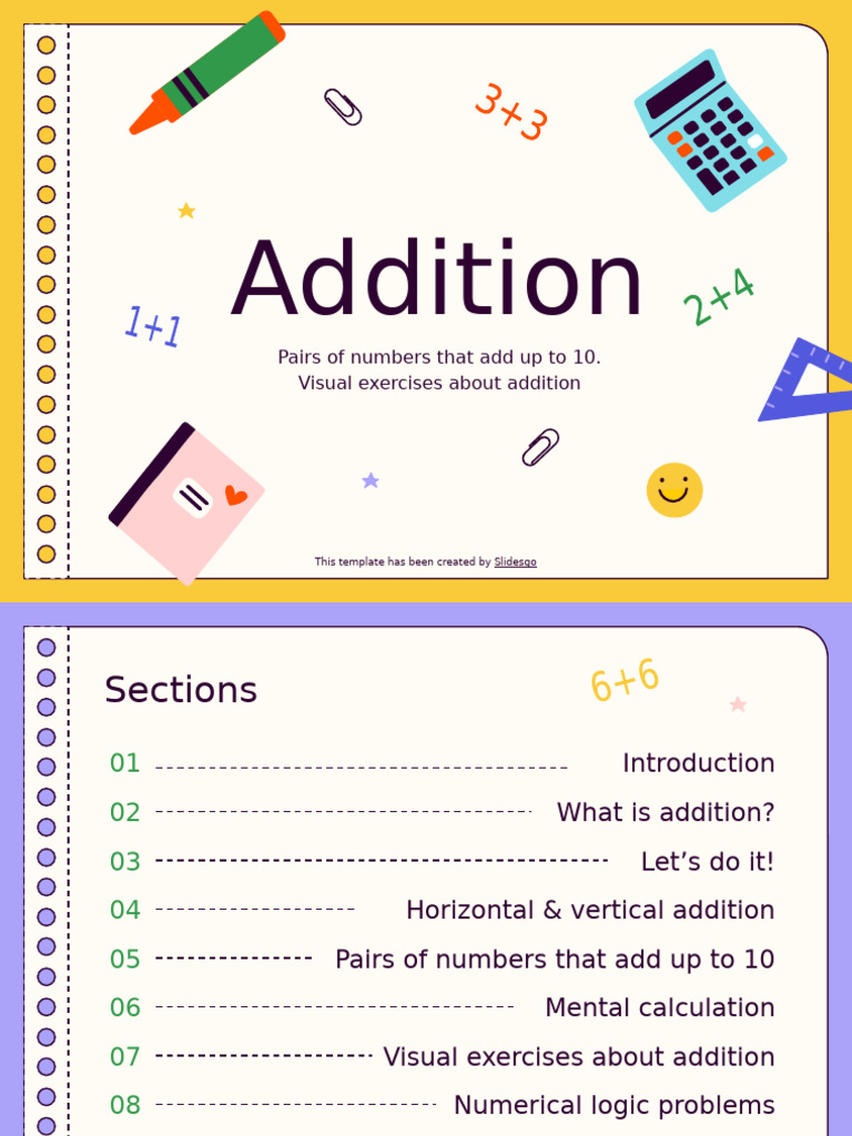 Addition by Slidesgo | PDF