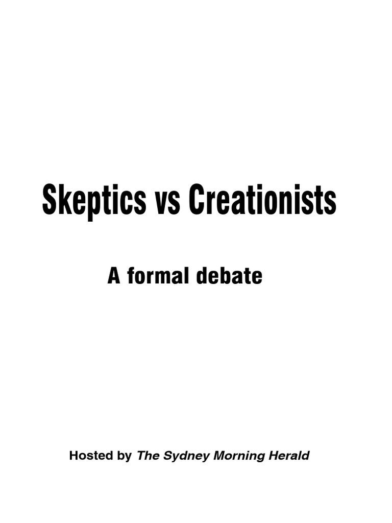 Creation vs Evolution Debate Insights | PDF | Creationism | Falsifiability