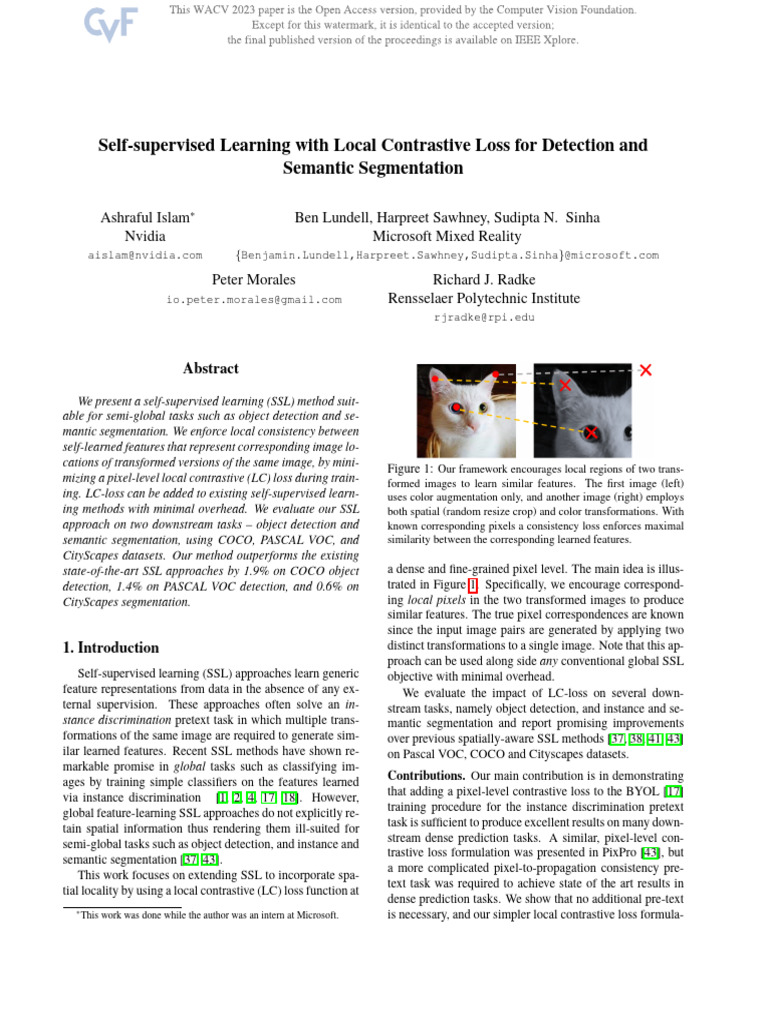 Islam Self-Supervised Learning With Local Contrastive Loss For ...