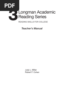 Longman Academic Reading Series - 3 Teacher_s Manual