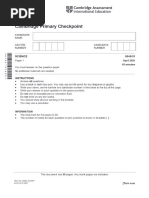 Mark Scheme - Science Paper 1 April 2025 | PDF