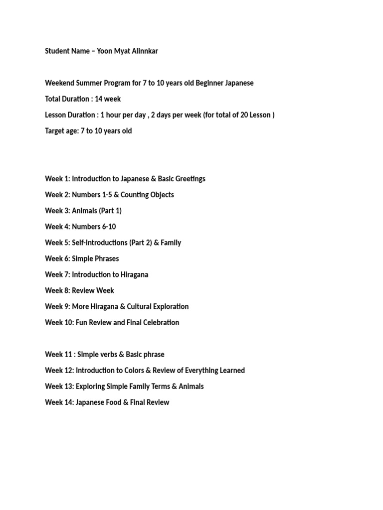 Parent Update | PDF
