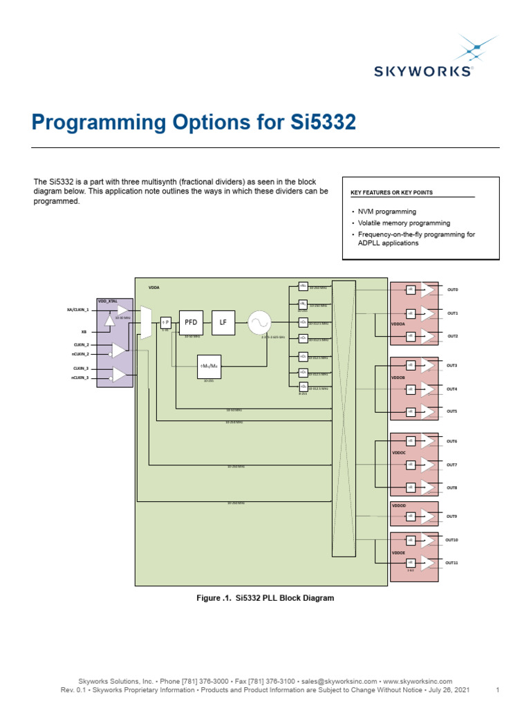Si5332 RM | PDF | Electronics | Computer Engineering
