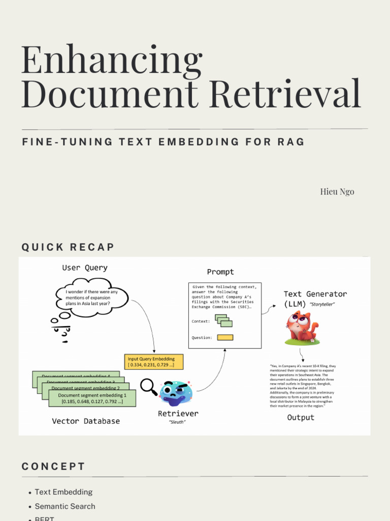 Fine-Tuning Text Embedding for RAG | PDF | Information Retrieval ...
