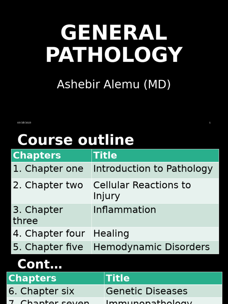 General Pathology Course Overview | PDF | Pathology | Histopathology