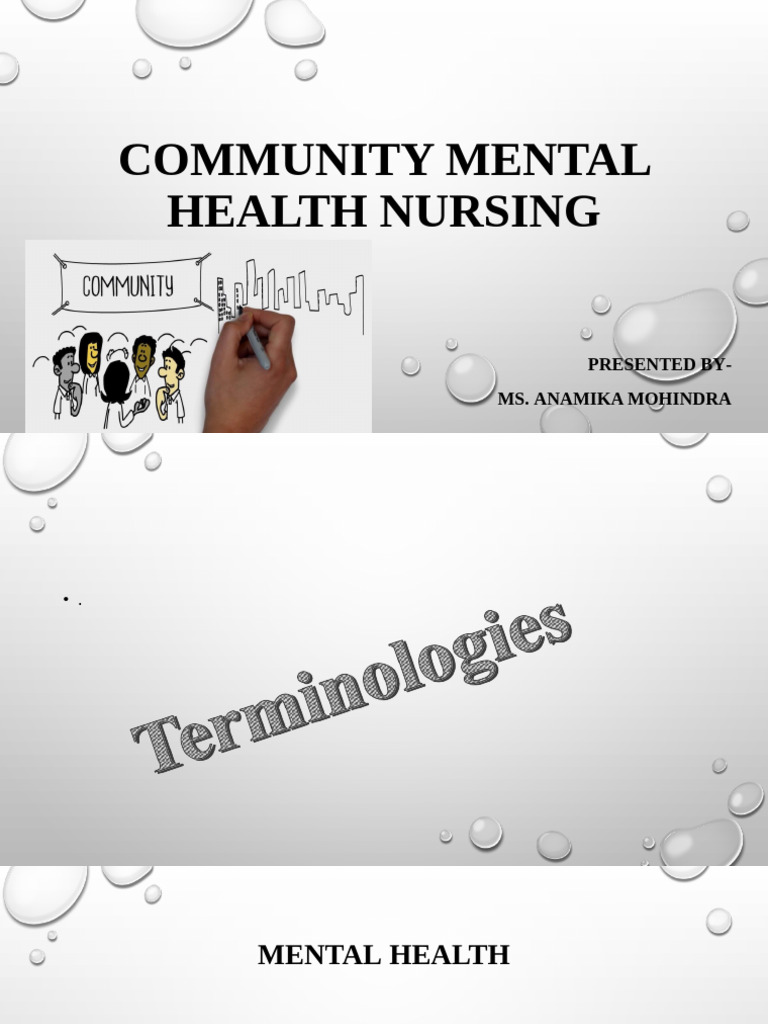 Community Mental Health Nursing Overview | PDF | Mental Health | Psychiatry