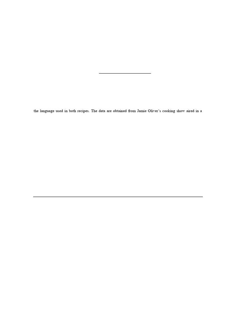 Oral vs. Written Cooking Recipes Analysis | PDF | Human Communication ...