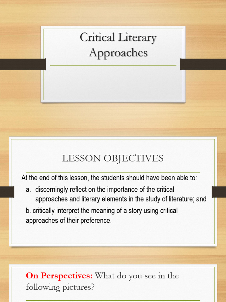 LESSON+1-6 4Critical+Literary+Approaches | PDF | Unconscious Mind | Marxism